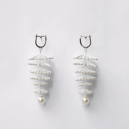 Pine Tree Dewdrop Earrings