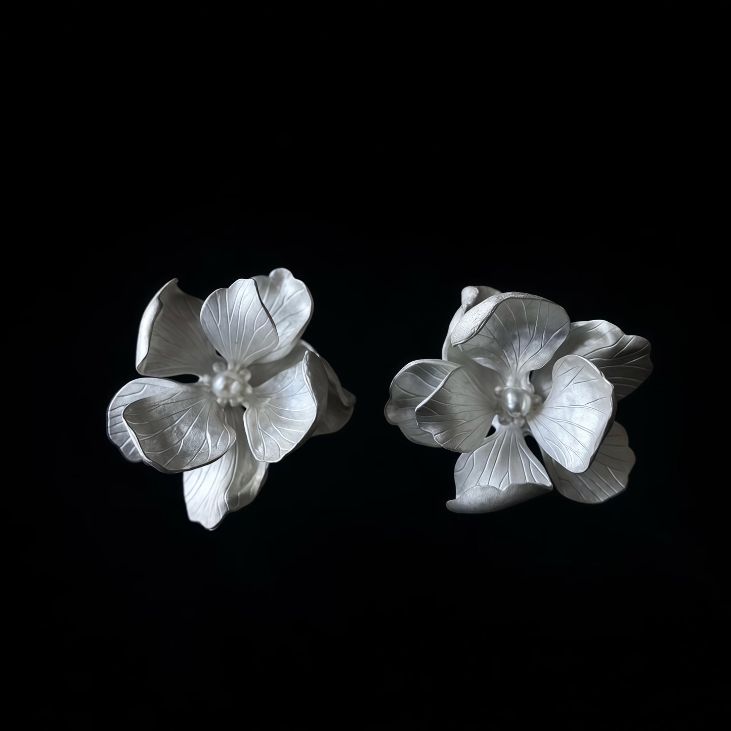 Gardenia Bloom Stud Earrings