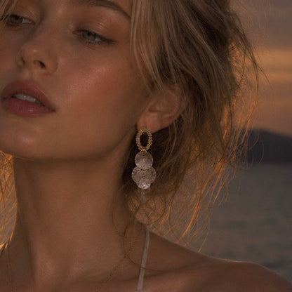 Moonlit Tides Shell Earrings
