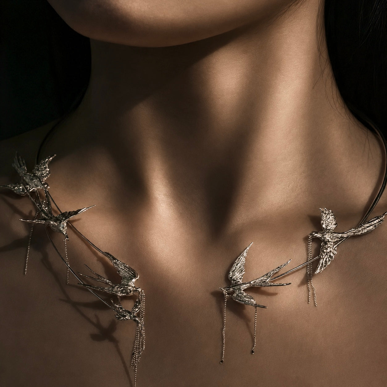 Swallow Constellation Necklace