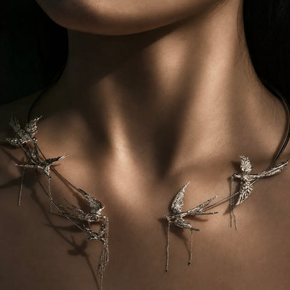 Swallow Constellation Necklace