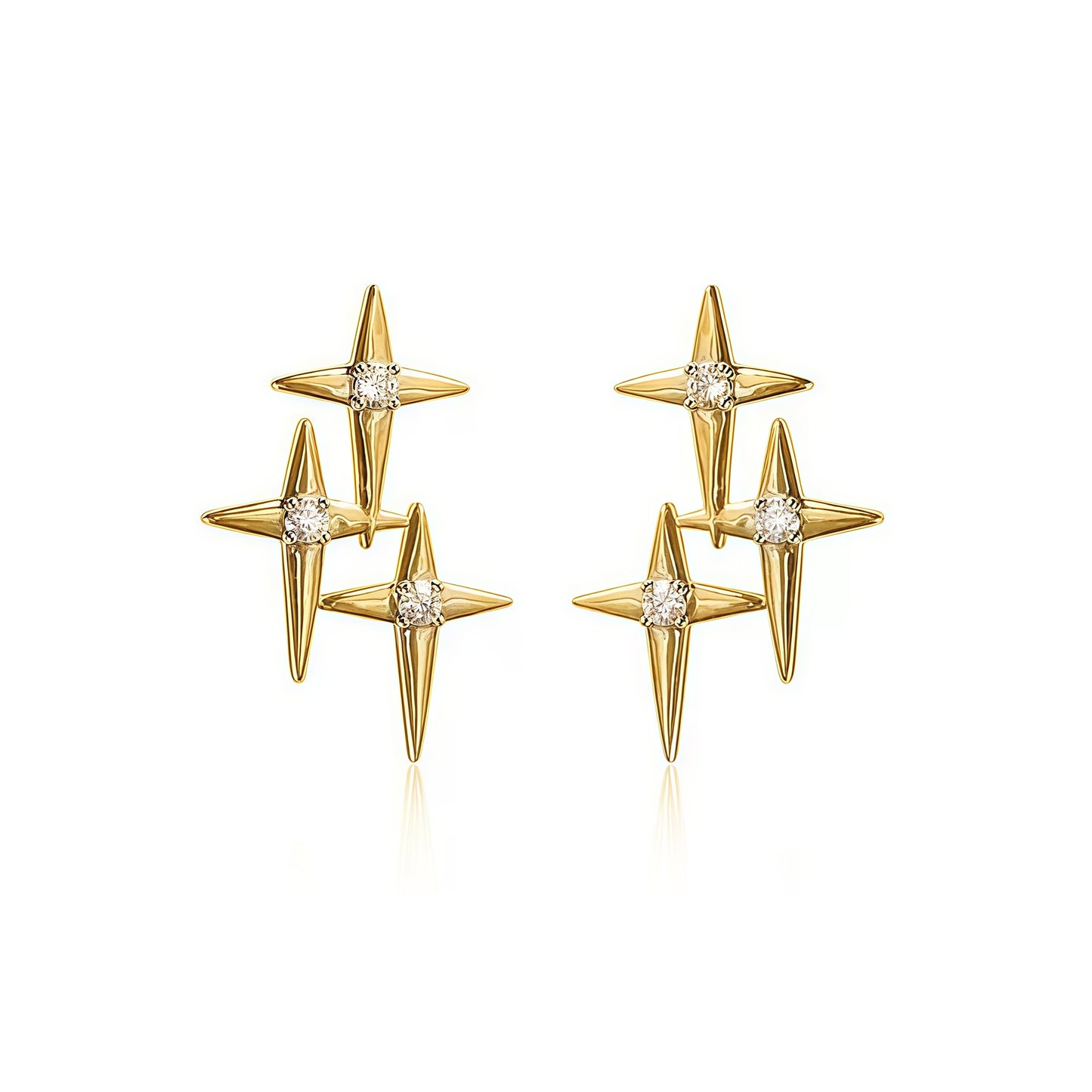 North Star Cluster Earrings