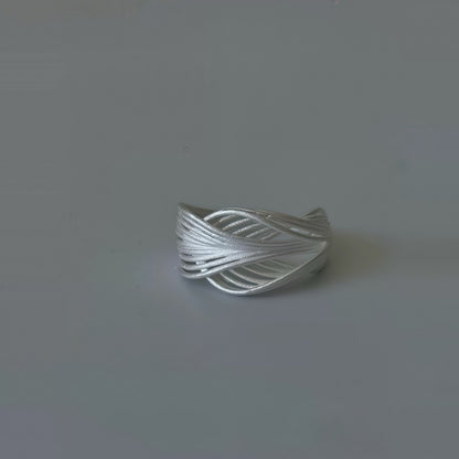 Interwoven Silver Ring