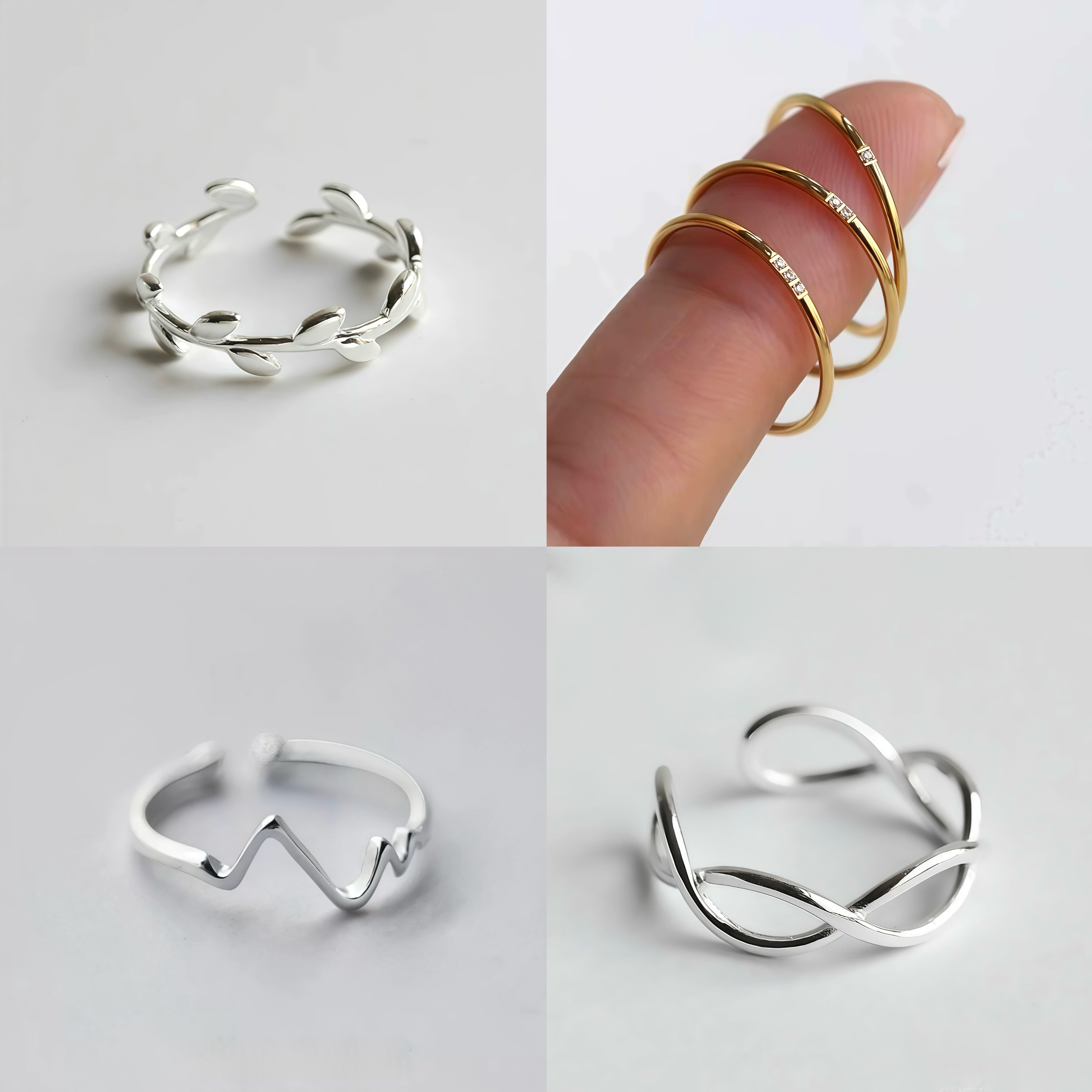 Minimal Sculptural Rings — Ultra-thin Everyday Rings – ZØY Jewelry