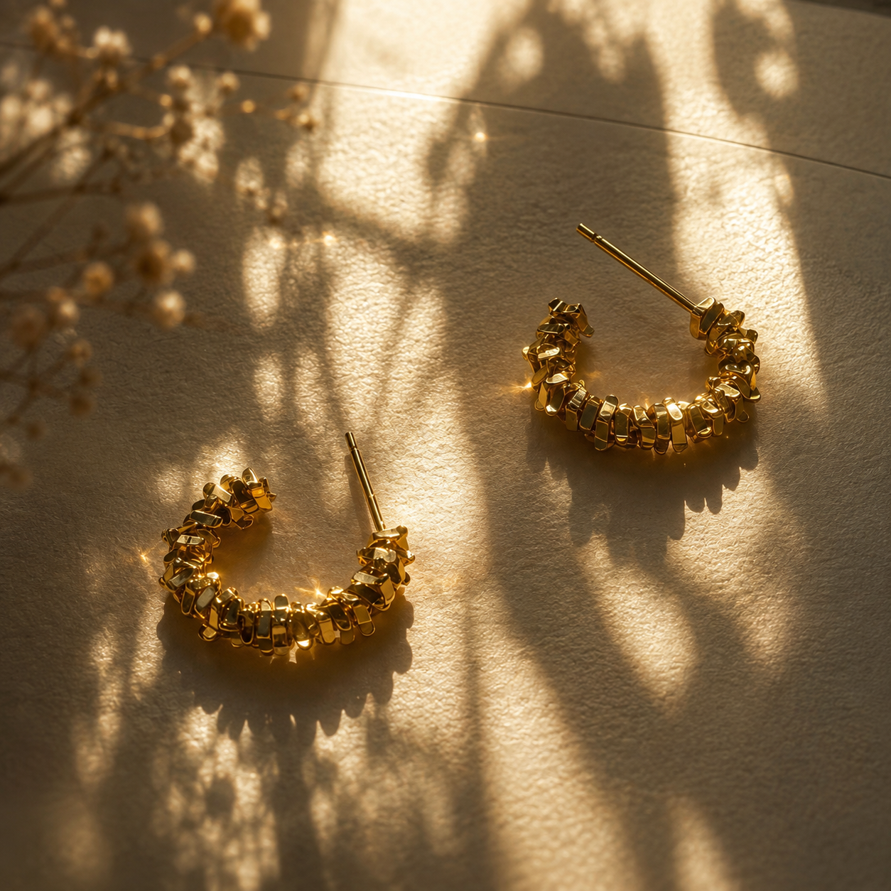 Orbit Fragment Hoop Earrings