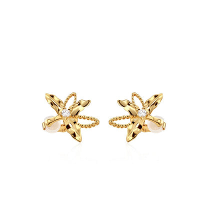 Golden Bloom Earrings / Ear Cuffs