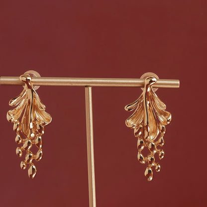 Golden Cascade Earrings