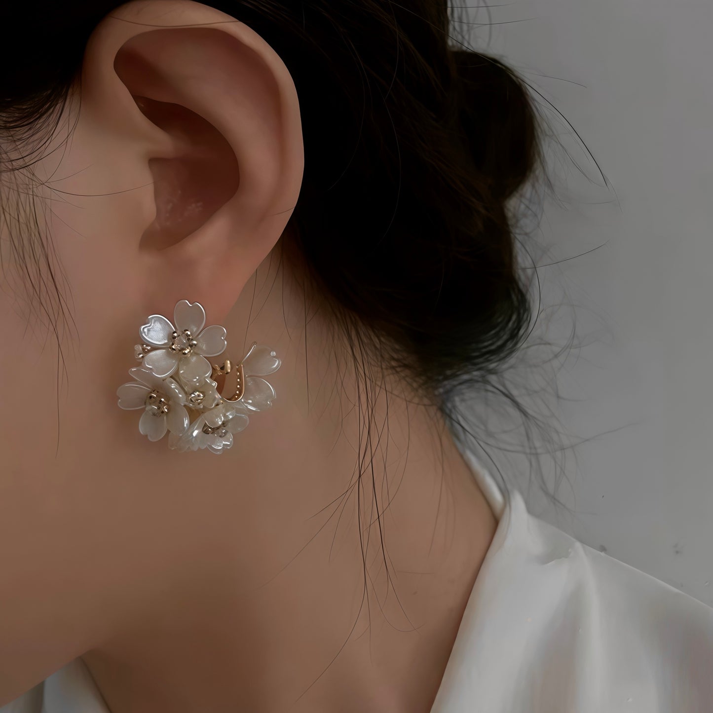 Blomhalo Blomörhängen