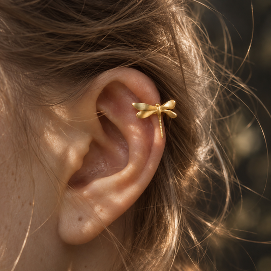 Dragonfly Hover Ear Cuffs