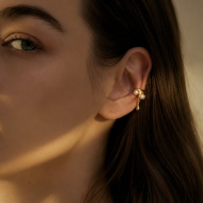 Pearls of Dew Ear Cuff