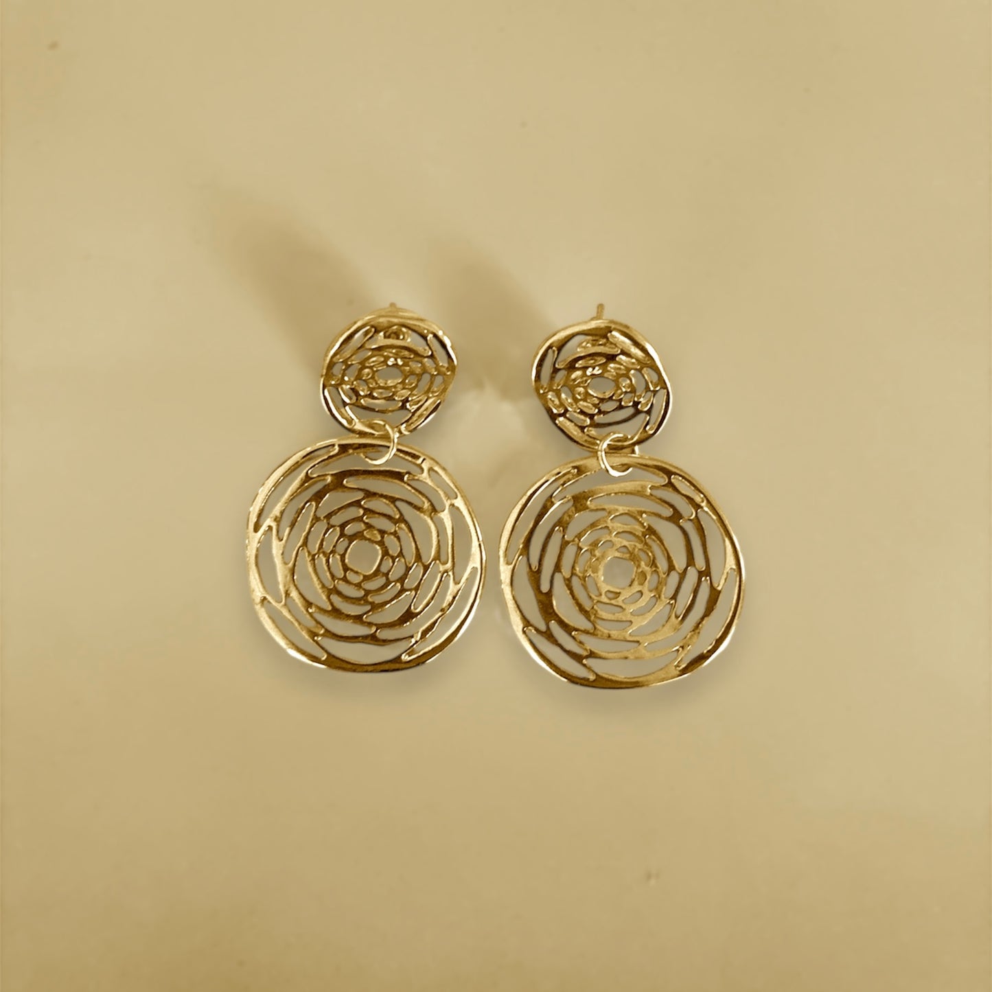 Golden Rose Echo Earrings