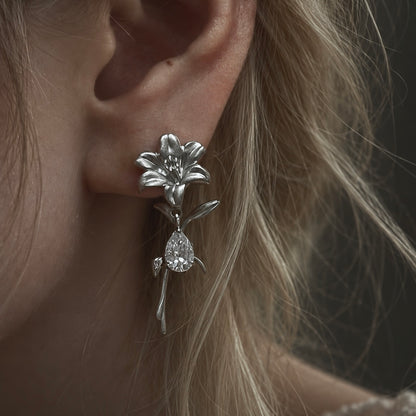 Lily Drift Earrings (2-in-1 Style)