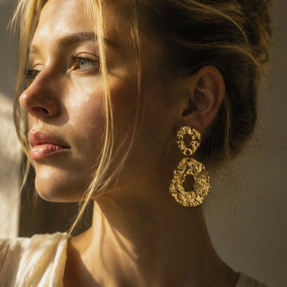Molten Form Earrings