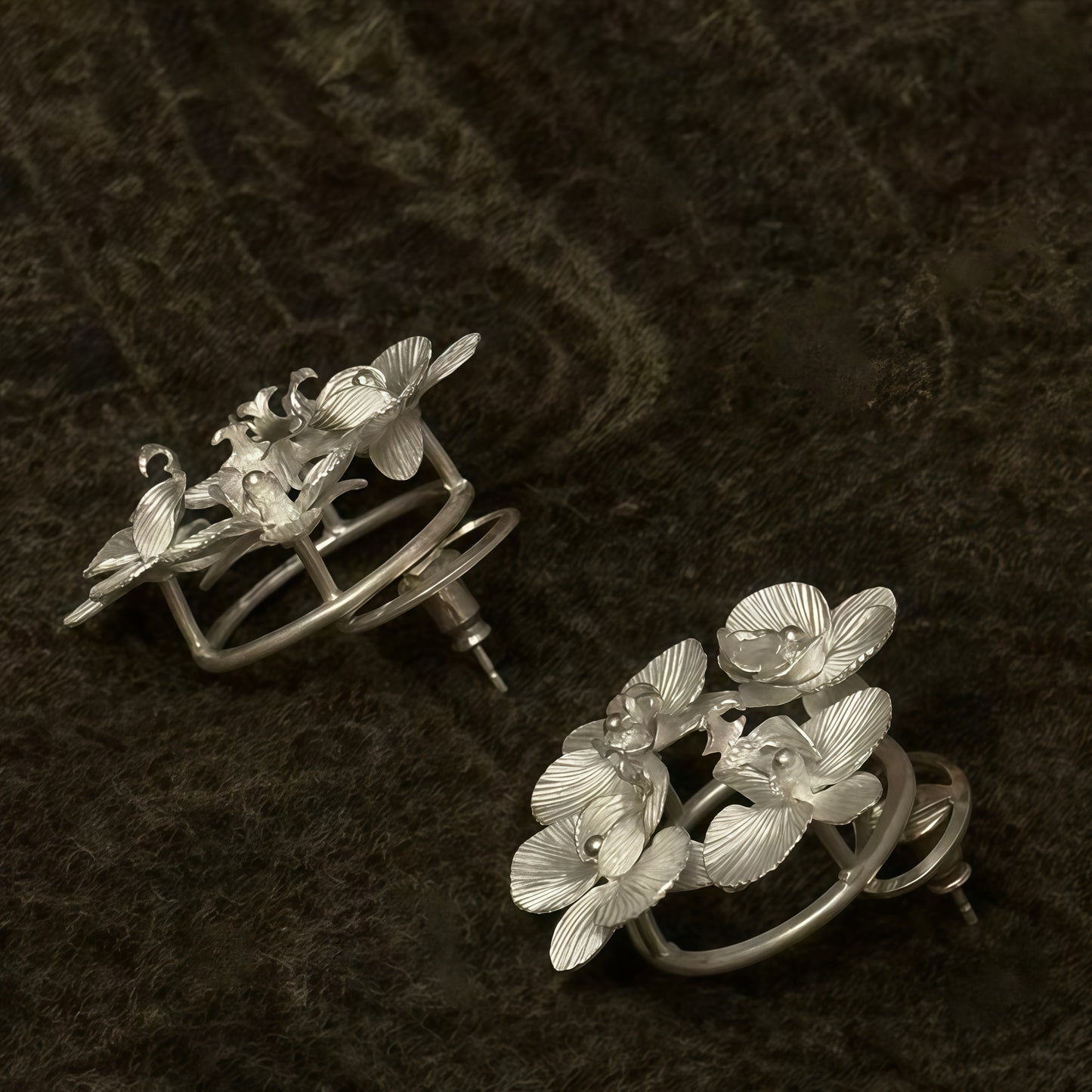 Orchid Halo Earrings