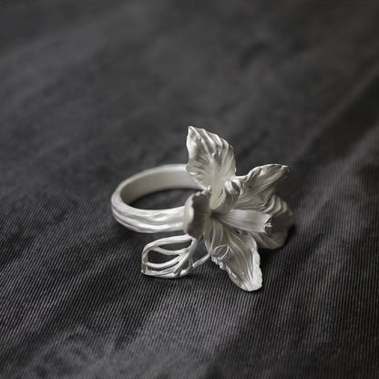 Orchid Whisper Sculptural Ring