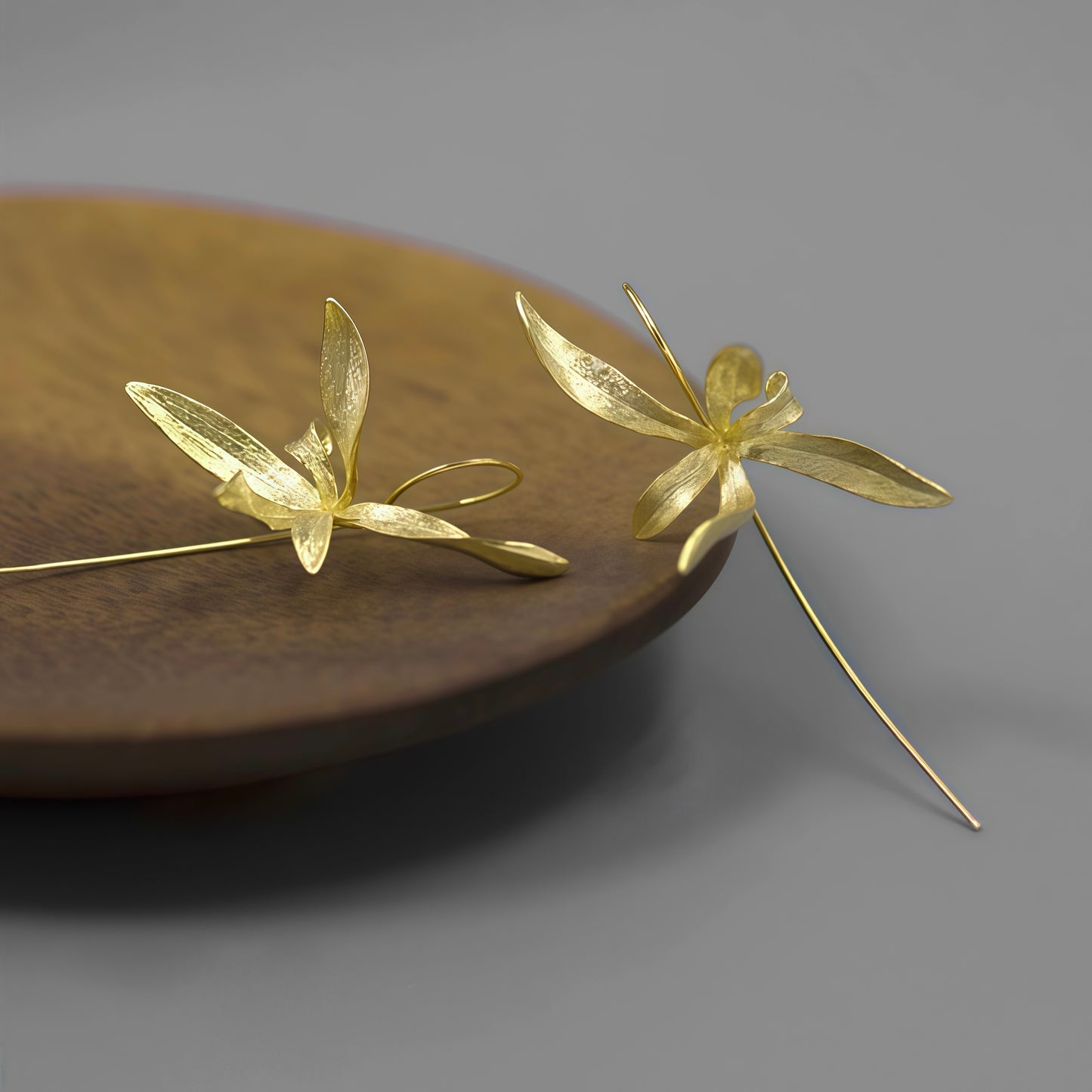 Four-Season Orchid Drop Earrings