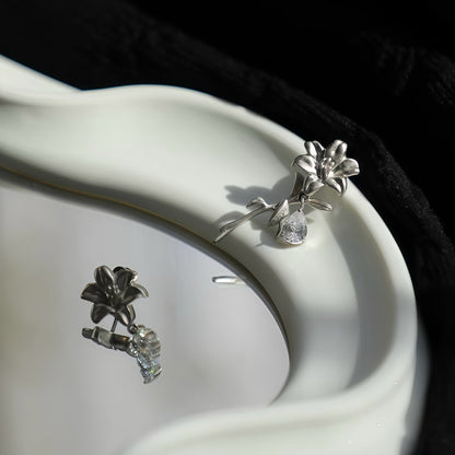 Lily Drift Earrings (2-in-1 Style)