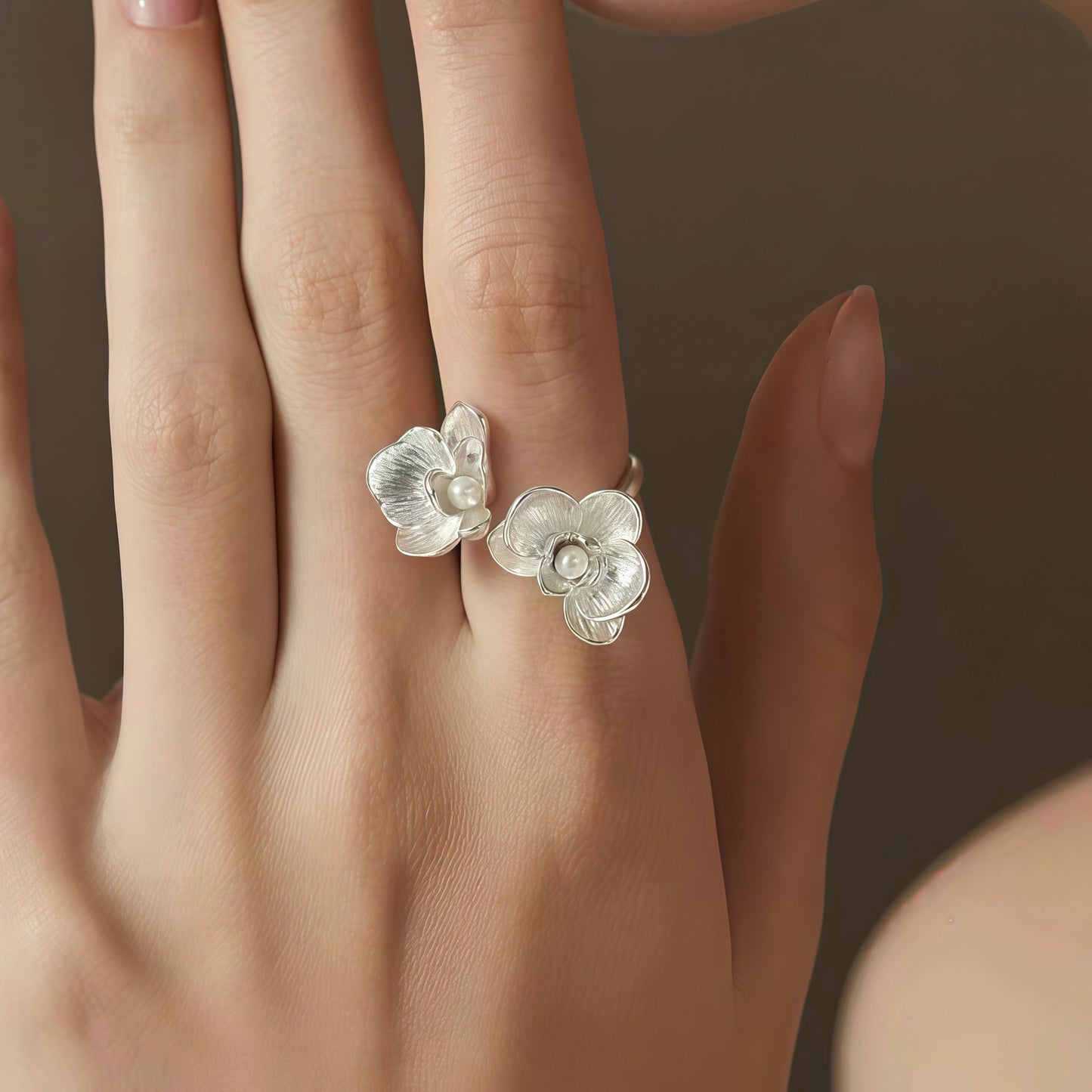 Orchid Dual Bloom Ring