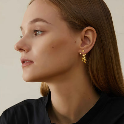 Cluster Drop Earrings (2-in-1 Style)