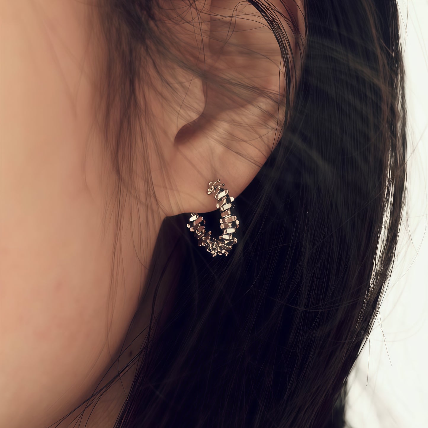 Orbit Fragment Hoop Earrings