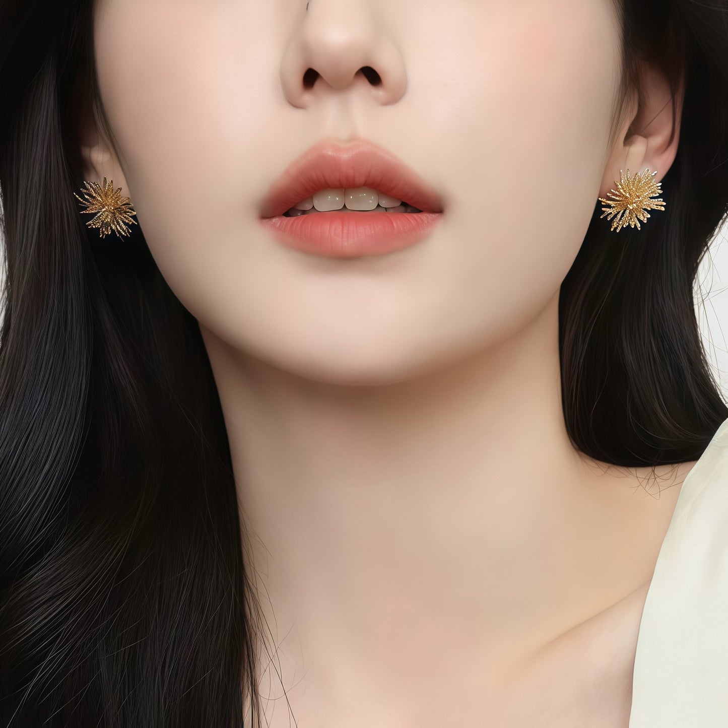 Firework Bloom Earrings – Gold & Silver