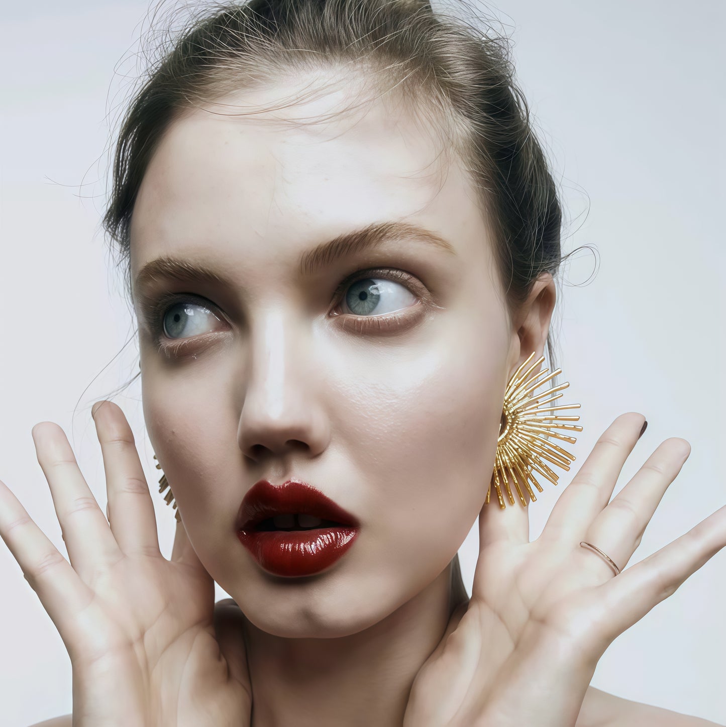 Radiant Horizon Earrings - Gold & Silver