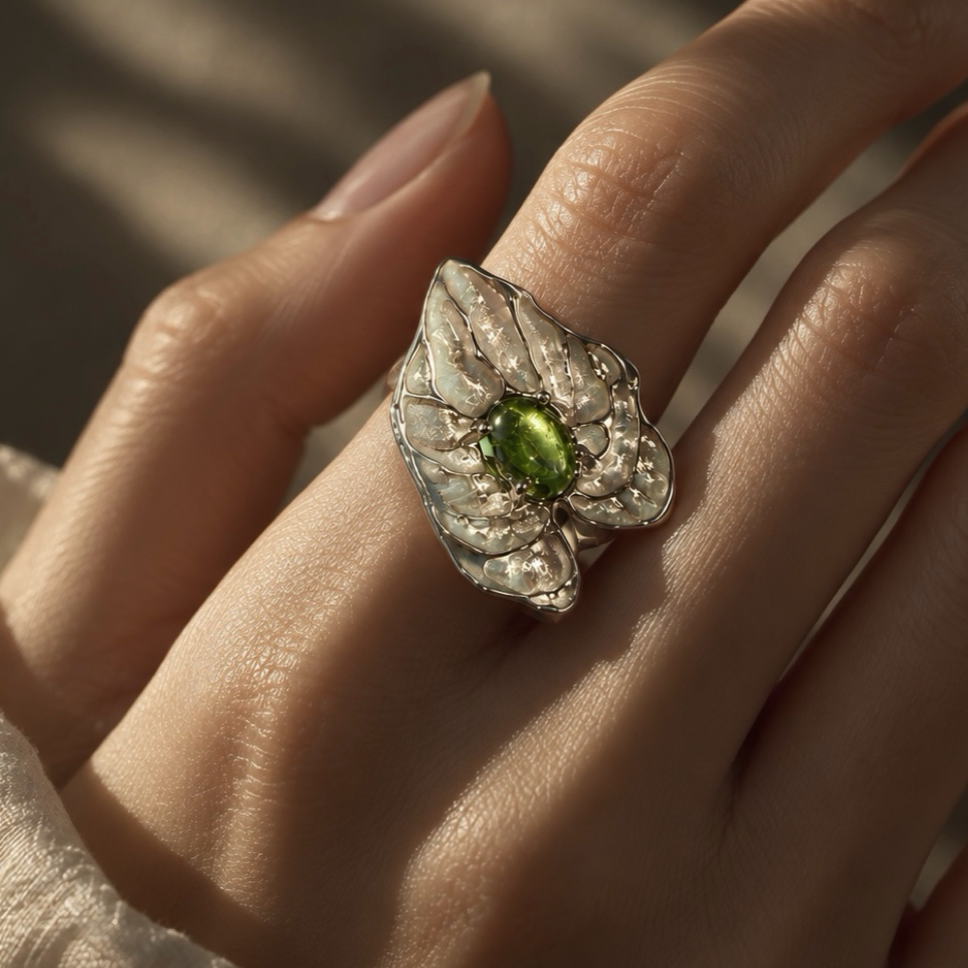 Verdant Leaf Ring