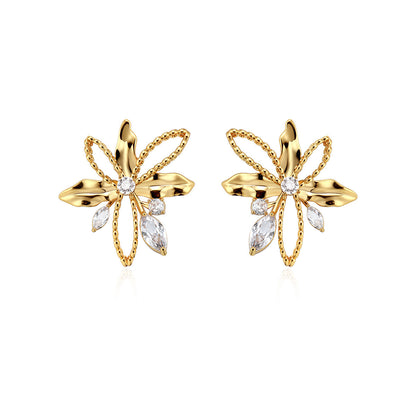Golden Bloom Earrings / Ear Cuffs
