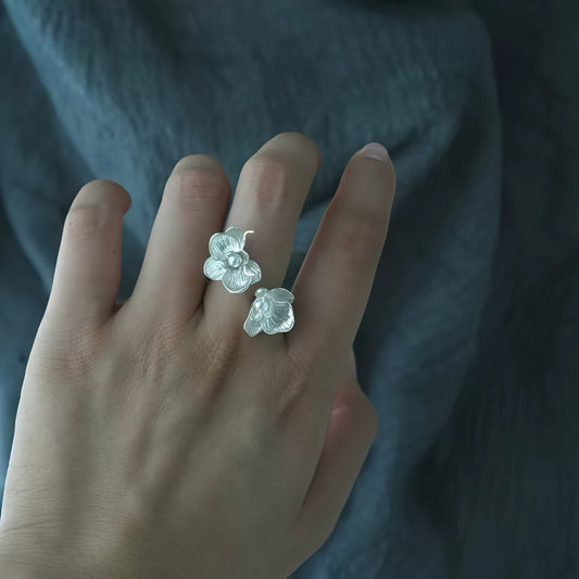 Orchid Dual Bloom Ring