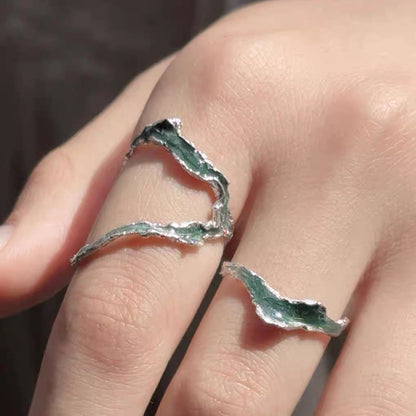 Flowing River Silver Ring