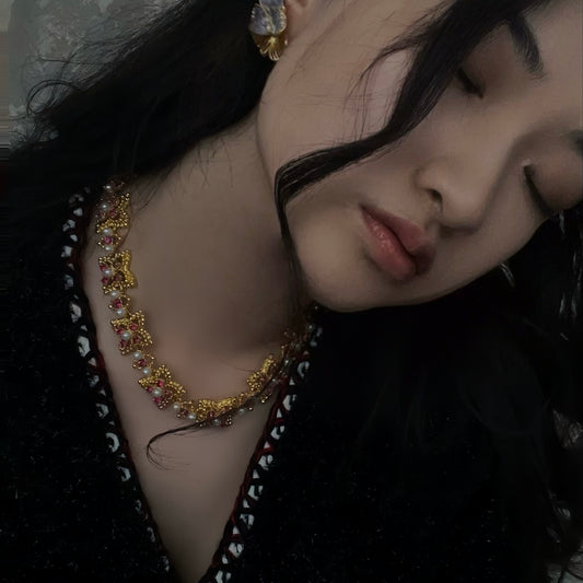 Scarlet Bloom Necklace