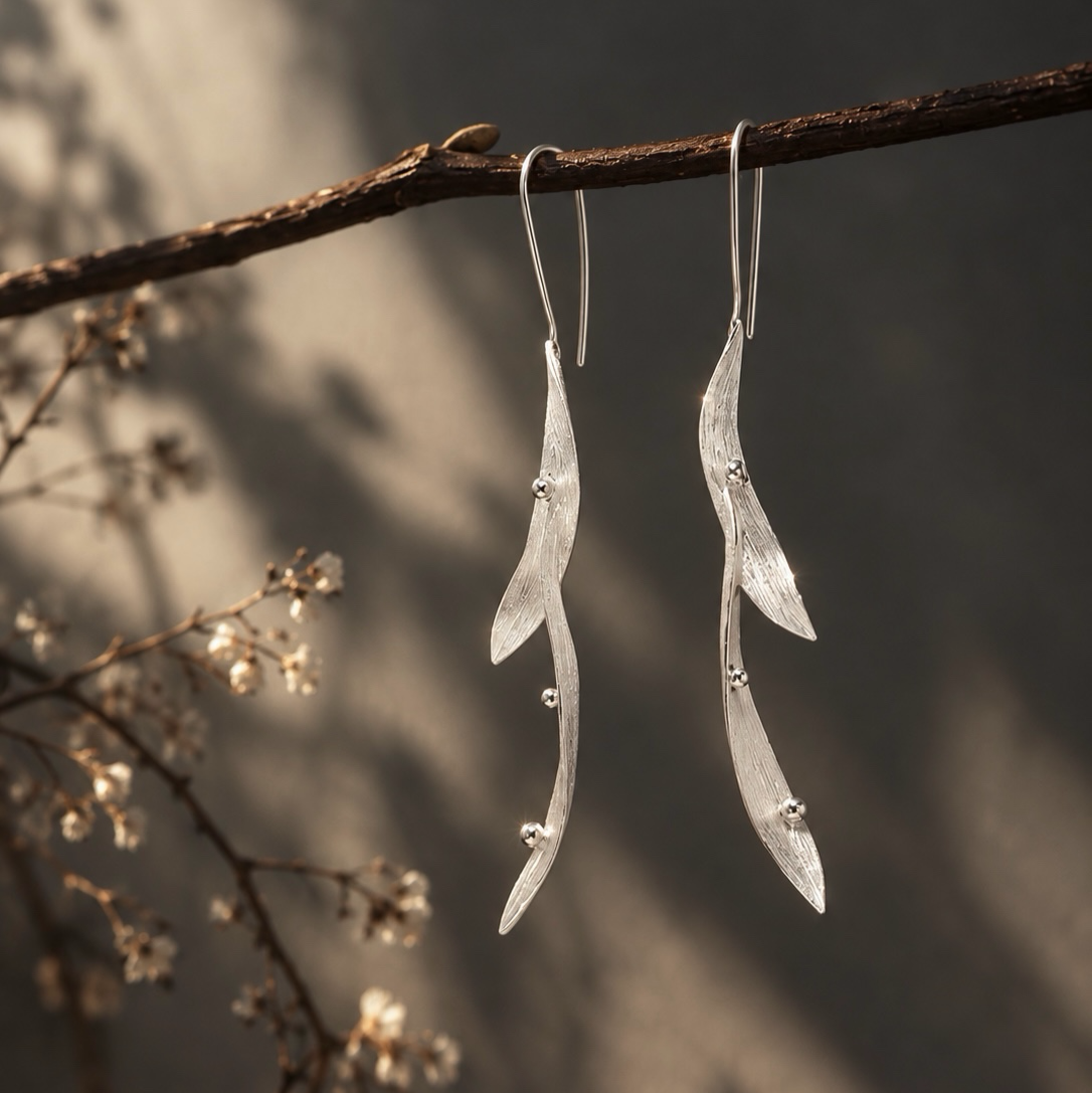 Branch Remembers Leaf Earrings