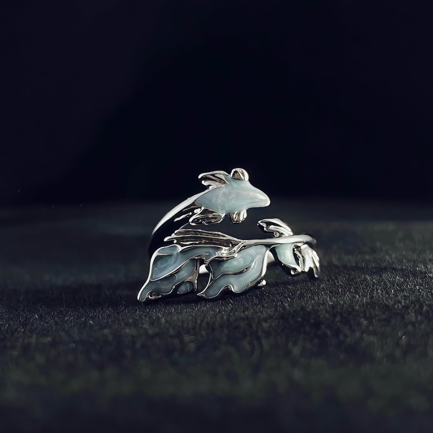 Azure Koi Flow Ring