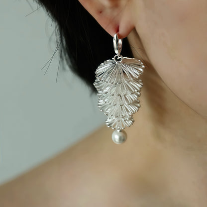 Pine Tree Dewdrop Earrings