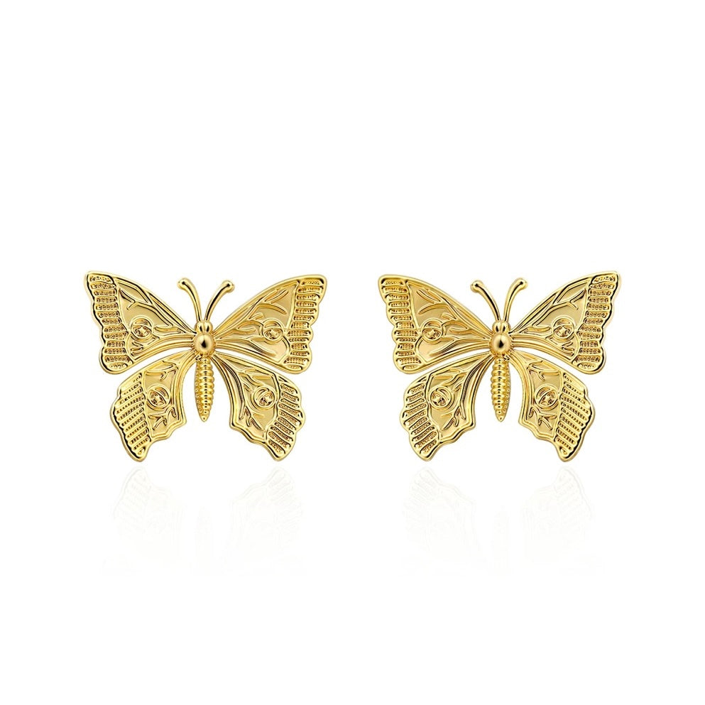 Golden Bloomfly Earrings
