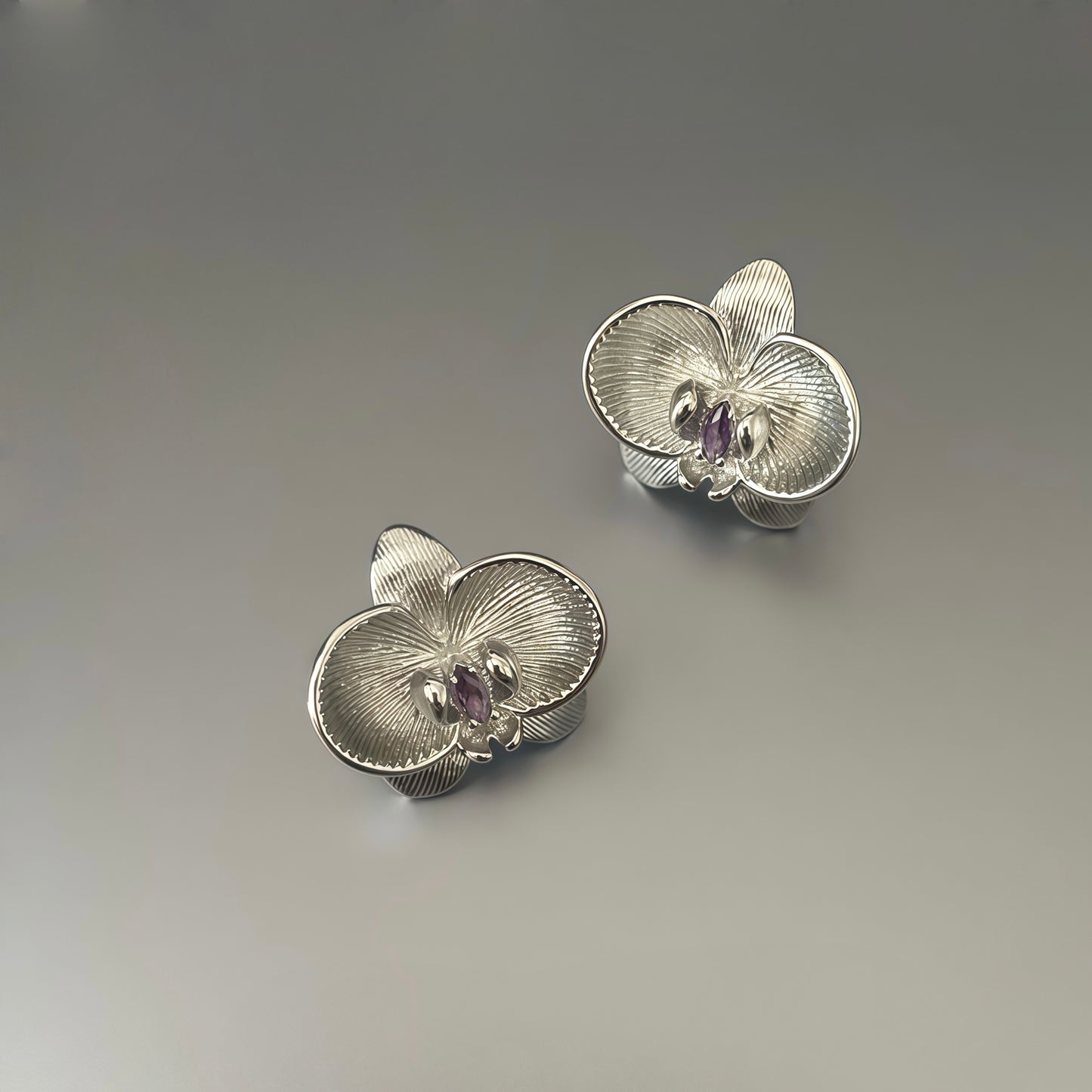Orchid Whisper Stud Earrings