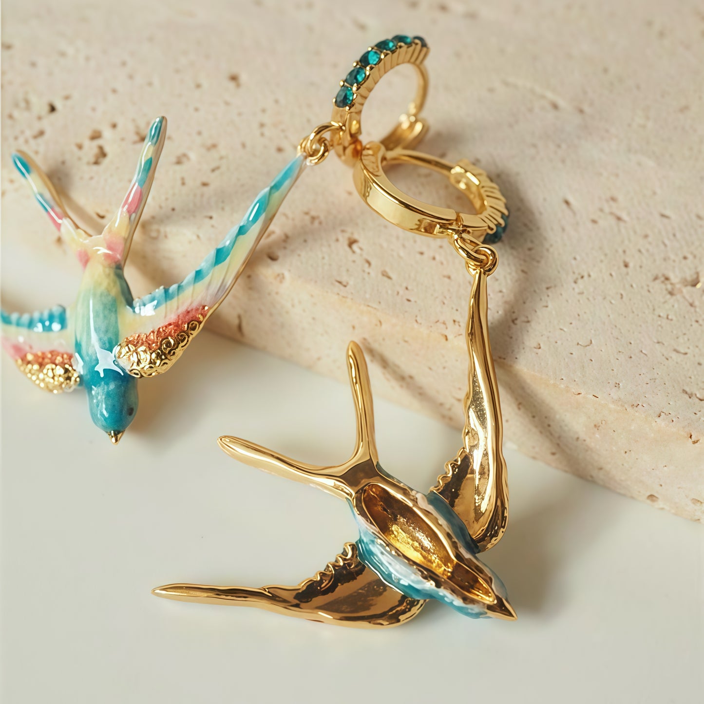 “Sky Dancer” Øreringe – Frihed i flyvning