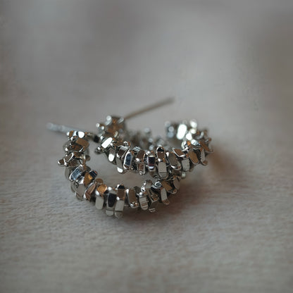 Orbit Fragment Hoop Earrings