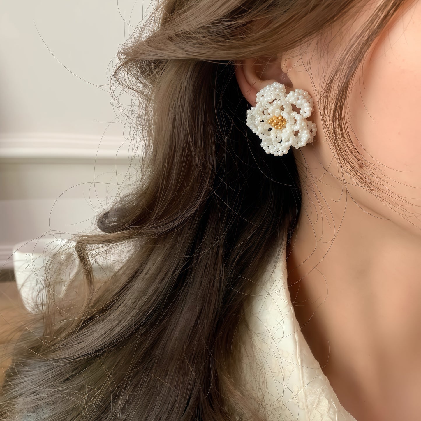 Beaded Blossom Jewelry Collection (Earrings, Ring, Necklace/Bracelet)