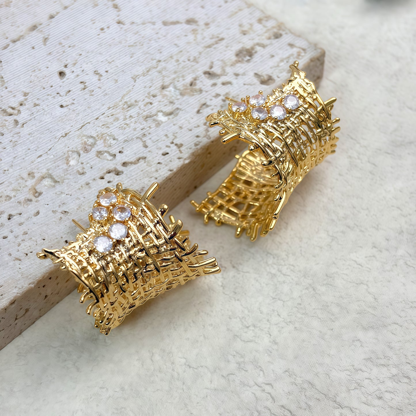 Woven Radiance Earrings
