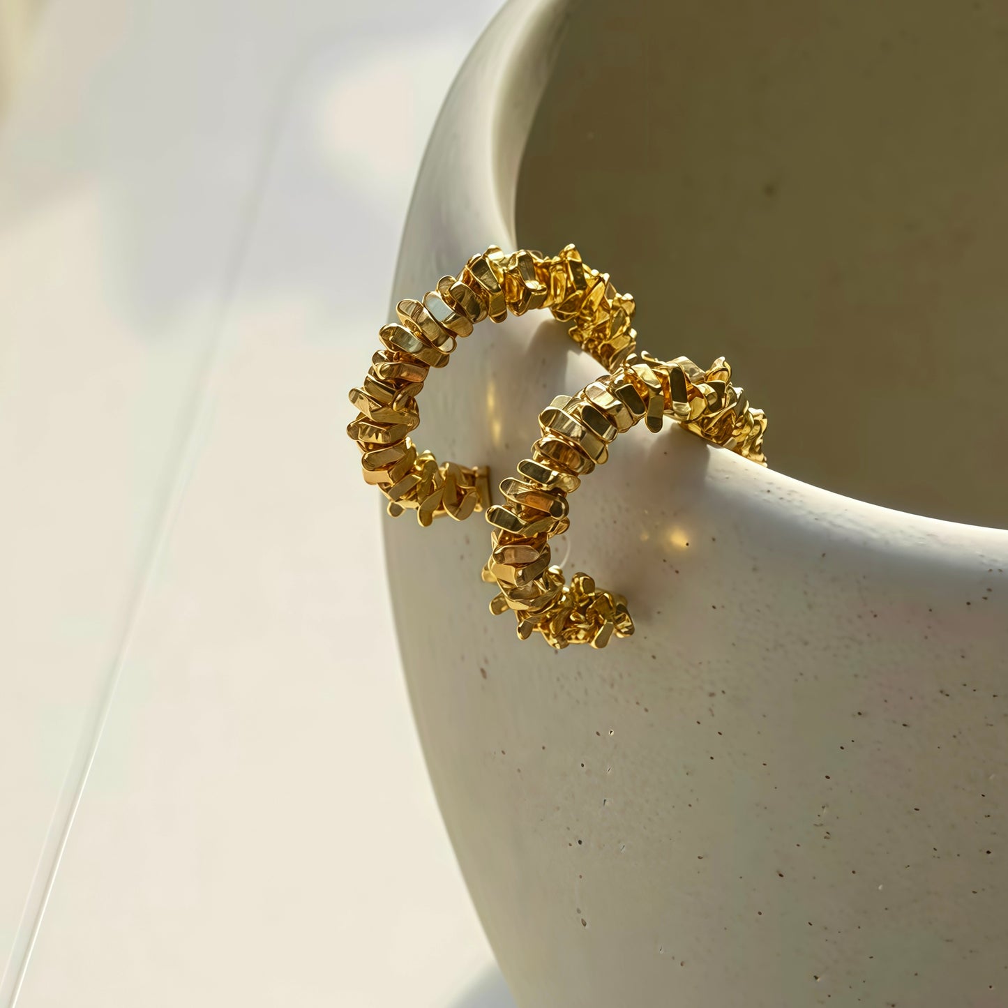 Orbit Fragment Hoop Earrings