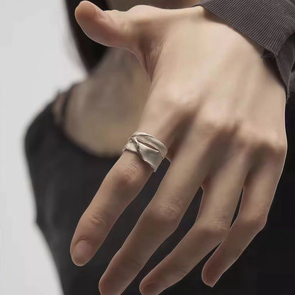 Sculpted Lunar Ring