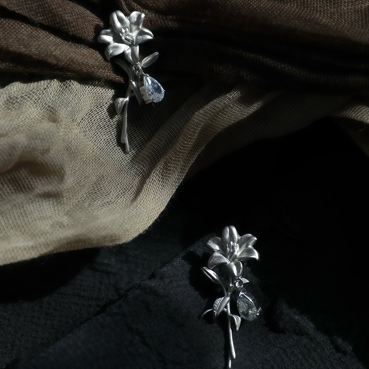 Lily Drift Earrings (2-in-1 Style)