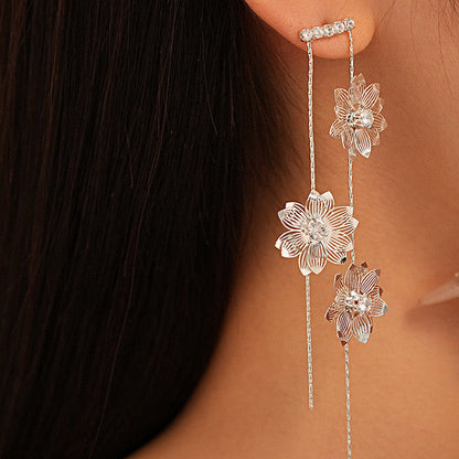 Three Petal Dance Earrings