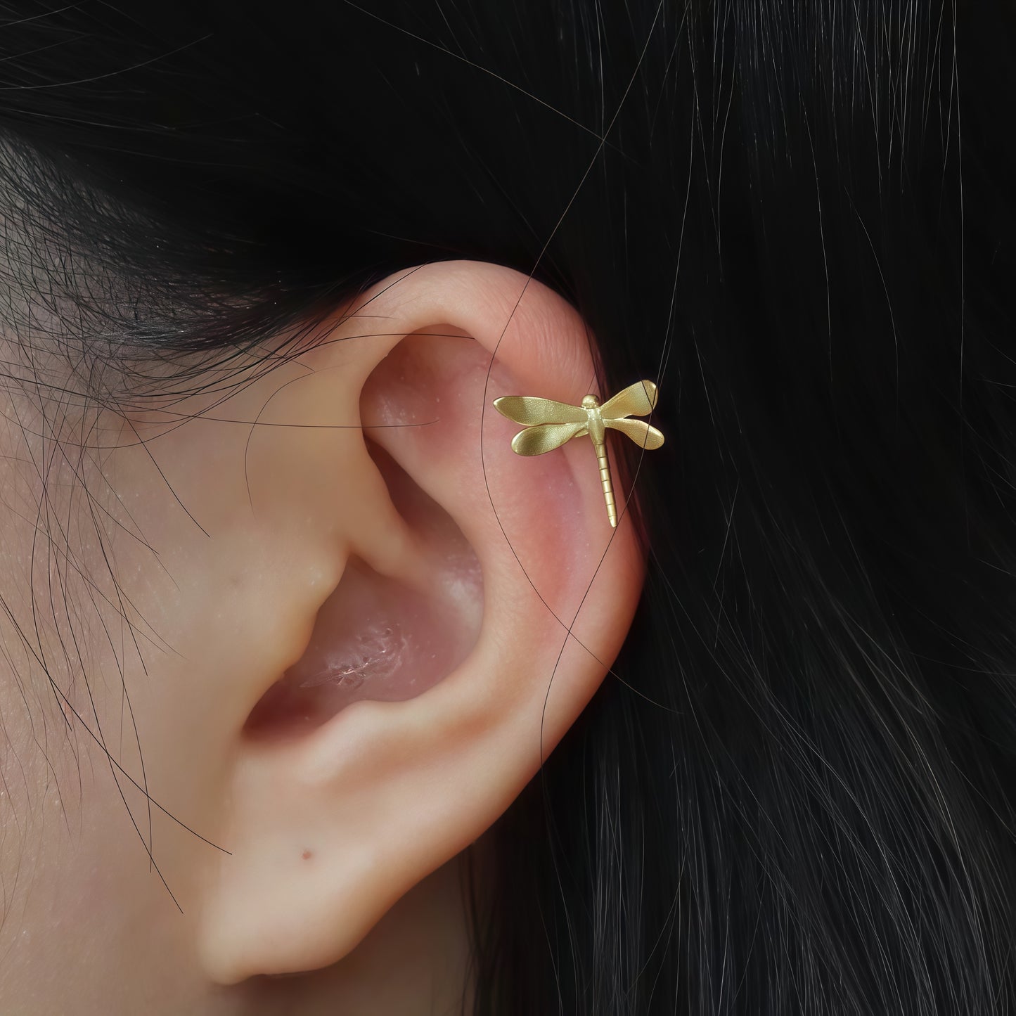 Dragonfly Hover Ear Cuffs