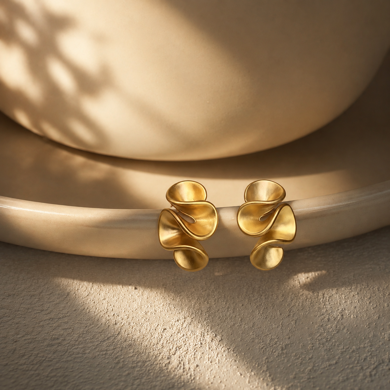 Cream Blossom Earrings