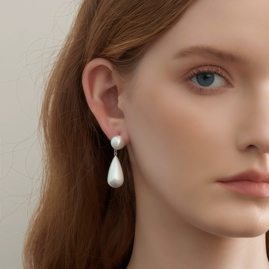 Satin Drop Earrings — Timeless Elegance, Modern Sensibility