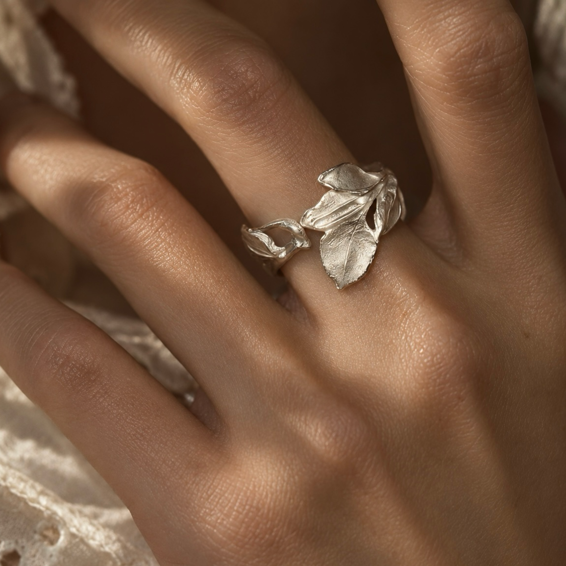 Becoming Leaf Ring