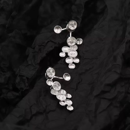 Cluster Drop Earrings (2-in-1 Style)