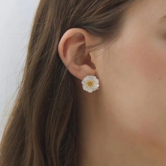 Clay Blossom Stud Earrings